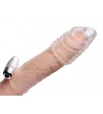 Clear Sensations Penis Extender Vibro Sleeve With  Bullet