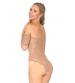 Strapless Lace Teddy - Nude - Medium/large