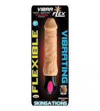 Skinsations Vibra-Flex Heat Seeker - Flexible Warming Dildo With 12 Frequencies