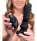Thunder Plugs Silicone Vibrating and Thrusting Plug - Black