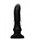 Thunder Plugs Silicone Vibrating and Thrusting Plug - Black