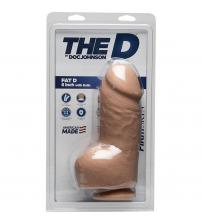 The D - Fat D - 8 Inch With Balls - Firmskyn -  Vanilla