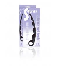 The 9's S-Curves Curved Silicone Anal Beads