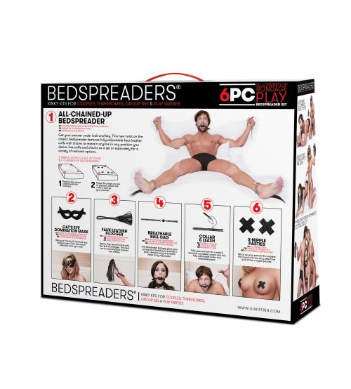 Master-Slave Domination Chain-Me-Up 6pc  Bedspreaders Set