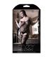 Nightshade Gartered Teddy Bodystocking  - Black - Queen