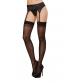 Sheer Thigh High - One Size - Black