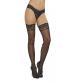 Lace Top Thigh High - One Size - Black