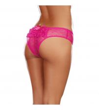 Open Crotch Panty - Large - Hot Pink
