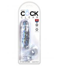 King Cock Clear 6" Cock With Balls