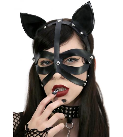 Harness Cat Mask Black