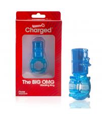 Big Omg Vibrating Ring - Blue - Each