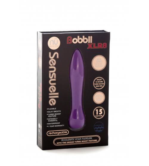 Sensuelle Bobbii Xlr8 15 Function Turbo Flexi Vibe - Ultra Violet