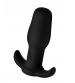 Silicone Anal Plug With Remote Control - Black