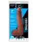 Jock 9" Vibrating Dong With Balls Latte