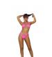 Lycra Bikini Top and Matching High Waisted Short - Neon Pink - One Size