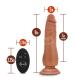 Dr. Skin - 9 Inch 10 Function Wireless Remote Dildo - Mocha