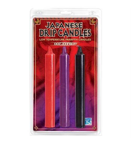 Japanese Drip Candles Set of 3 - Assorted Colors
