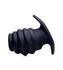 Hive Ass Tunnel Silicone Ribbed Hollow Anal Plug - Medium