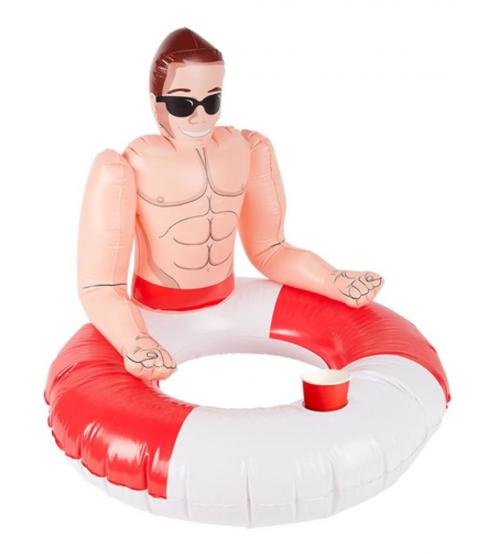 Inflatabale Lifeguard Hunk Swim Ring