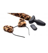 Waggerz Moving and Vibrating Leopord Tail and Ears