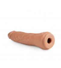 Lock on - 7.5 Inch Realistic Lock on Dildo - Mocha