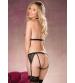 Teddy With Garters - One Size - Black