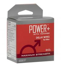 Power Plus With Yohimbe - Delay Wipes for Men - 10 Pack