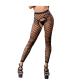 All Over Mesh Crotchless Leggings - One Size  - Black