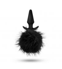 Temptasia - Bunny Tail Pom Plug - Black