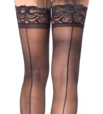 Stay Up Sheerthigh Highs - Black - One Size