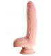King Cock Plus Triple Density 9 Cock With Balls - Flesh