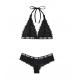 Not Your Bitch Bralette and Cheeky Panty Set - Black - M/l