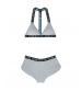 Resting Bitch Face Bralette and Retro Short Set - Gray - S/m