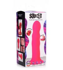 Squeeze It Squeezable Wavy Dildo - Pink