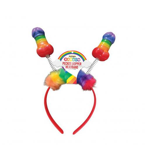 Rainbow Pecker Bopper Headband
