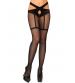 Fishnet Crotchless Tights - One Size - Black