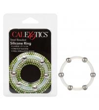 Steel Beaded Silicone Ring - X-Large