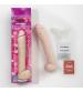 The Naturals 12 Inch Natural Dong With Balls - White