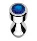 Blue Gem Weighted Anal Plug - Large