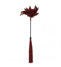 Sex and Mischief Enchanted Feather Tickler - Burgundy