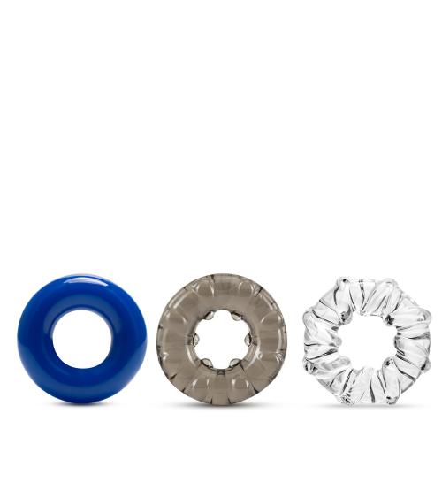 Stay Hard - Triple Stretch 3 Pack Cock Rings