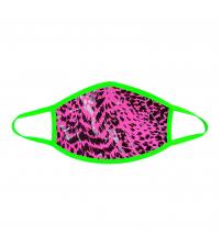 Toxic Kitty Uv Face Mask With Neon Green Trim