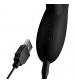 7x Bendable Silicone Clit Stimulating Vibrator - Black