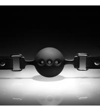 Noir - Breathable Silicone Ball Gag - Black