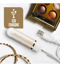 The Collection - Glitzy Deco - Rechargeable Bullet - Gold