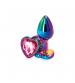 Rear Assets - Multicolor Heart - Small - Pink