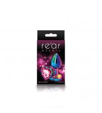Rear Assets - Multicolor Heart - Small - Pink