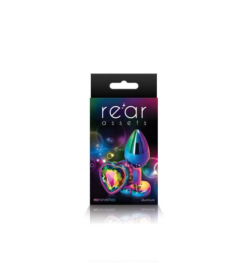 Rear Assets - Multicolor Heart - Medium - Rainbow