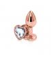 Rear Assets - Rose Gold Heart - Small - Clear