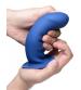 Squeezable Thick Phallic Dildo - Blue